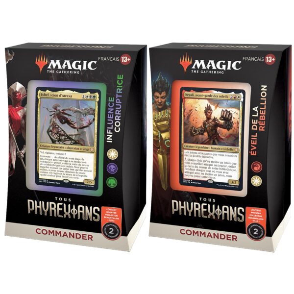 34980-jeux-de-cartes-a-collectionner-magic-the-gathering-deck-tous-phyrexians-commander-lot-de-2-differents-1-1.jpg Deck Commander - Tous Phyrexians - Lot de 2 decks différents FR